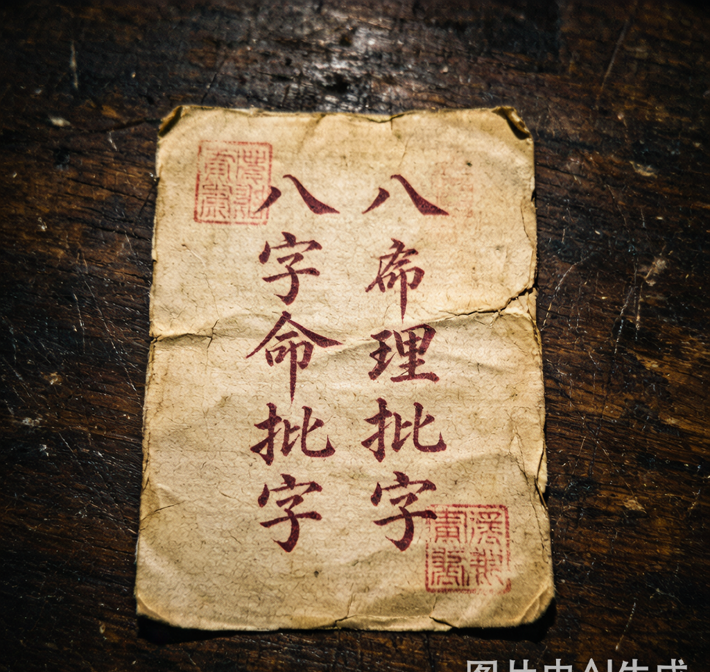 八字红纸
